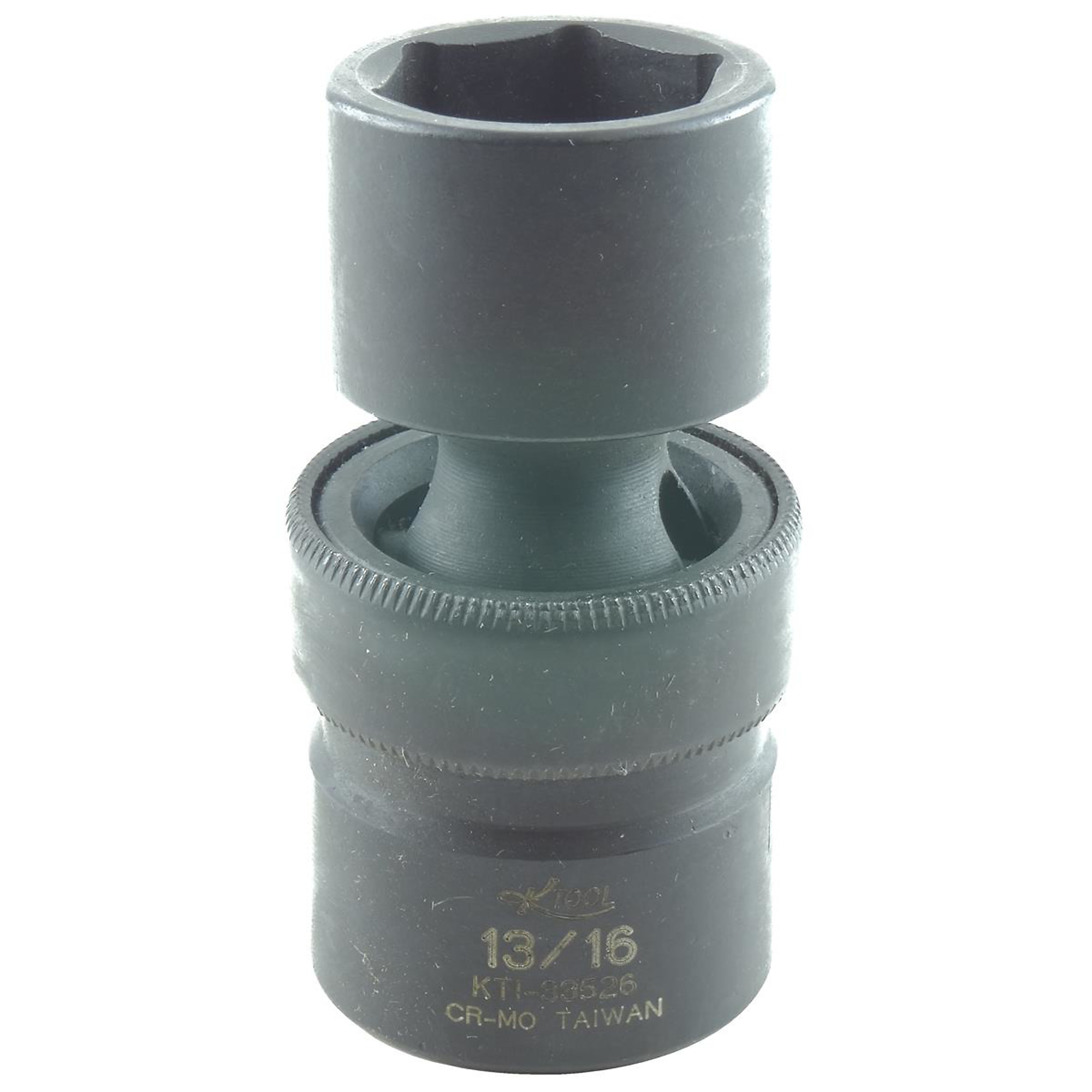 K Tool International 13/16in. 6-Point Impact Universal Socket — 1/2in. Drive, Chrome-Moly Steel, Model# KTI33526